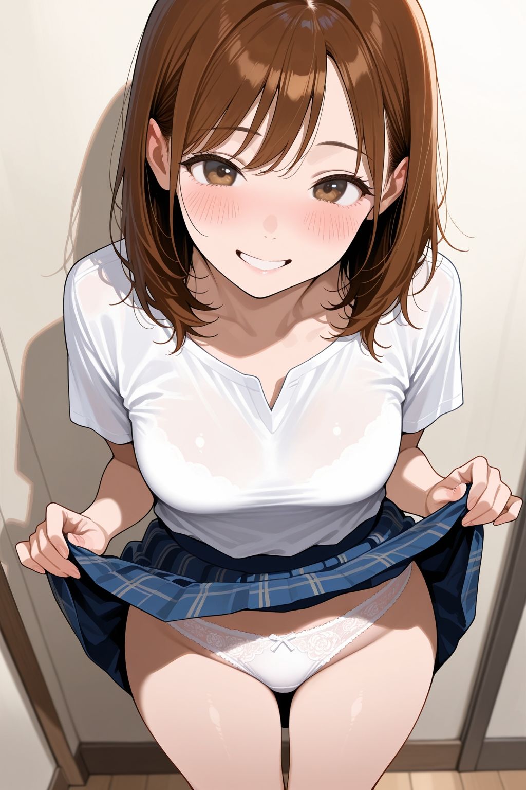 見せつけガールズ☆ スカート上げちゃう編 サンプル5ページ目