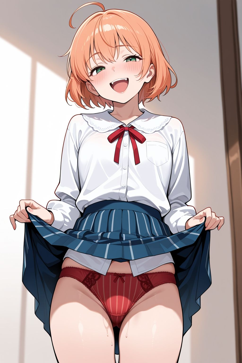 見せつけガールズ☆ スカート上げちゃう編 サンプル9ページ目