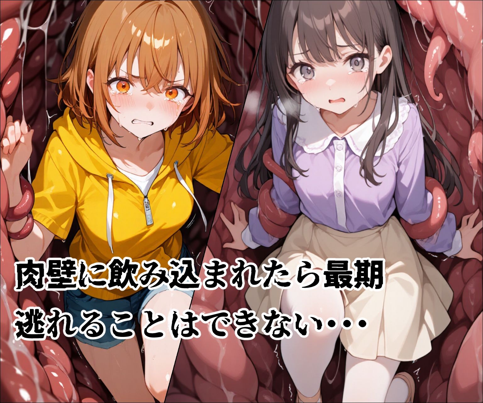 肉壁ノ檻 異形に捕らわれた女の子たちは丸呑みの末、終わらない快楽地獄に堕ちる… サンプル5ページ目