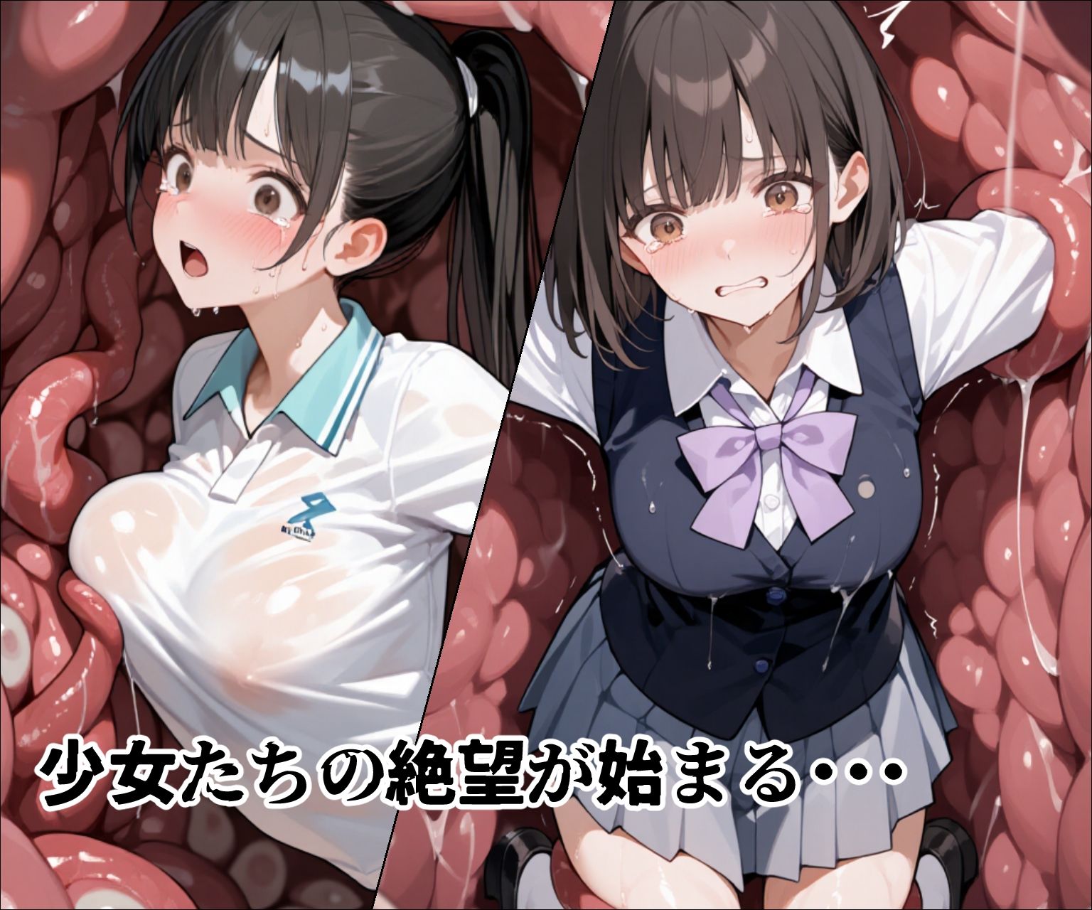 肉壁ノ檻 異形に捕らわれた女の子たちは丸呑みの末、終わらない快楽地獄に堕ちる… サンプル6ページ目