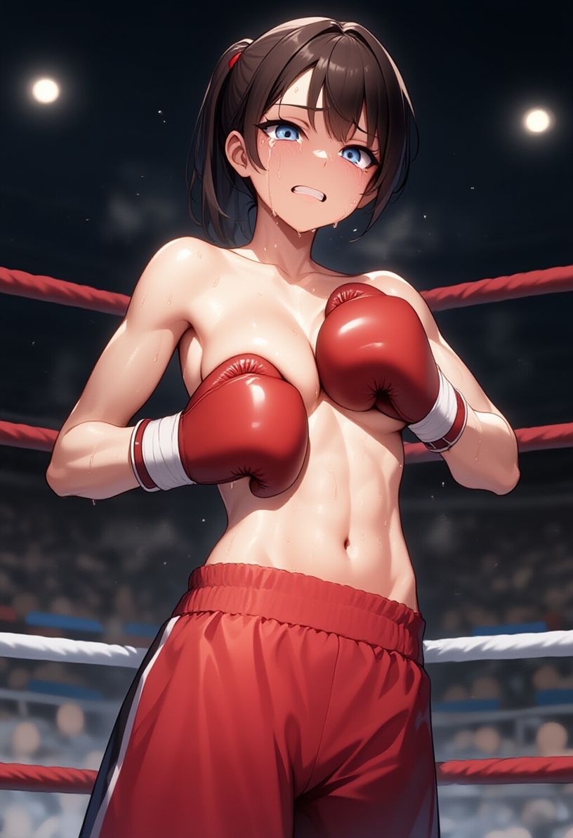 女子ボクシング美少女AIイラストコレクション5 罰ゲーム編 サンプル4ページ目