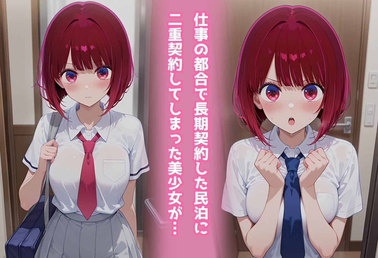 民泊トラブル！？…美少女と突然の強●ルームシェア性活 〜有●かな編〜 サンプル1ページ目
