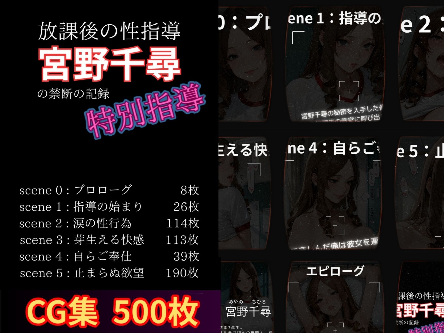 放課後の性指導 〜宮野千尋の禁断の記録-ハメ撮り サンプル1ページ目