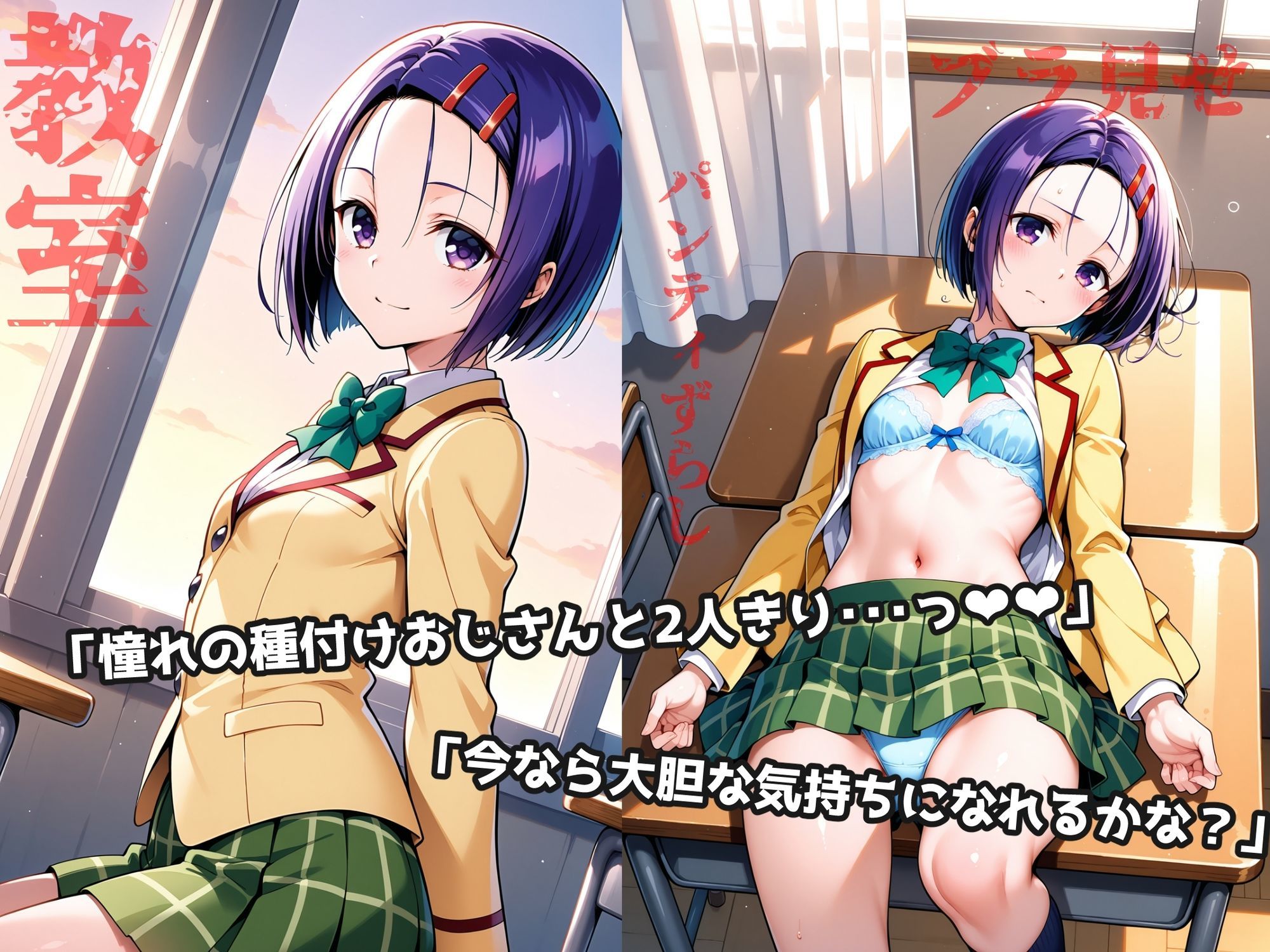 ヒロイン鬼ハメ ●連寺春菜と学校でえっちしよっ  ミニ サンプル1ページ目