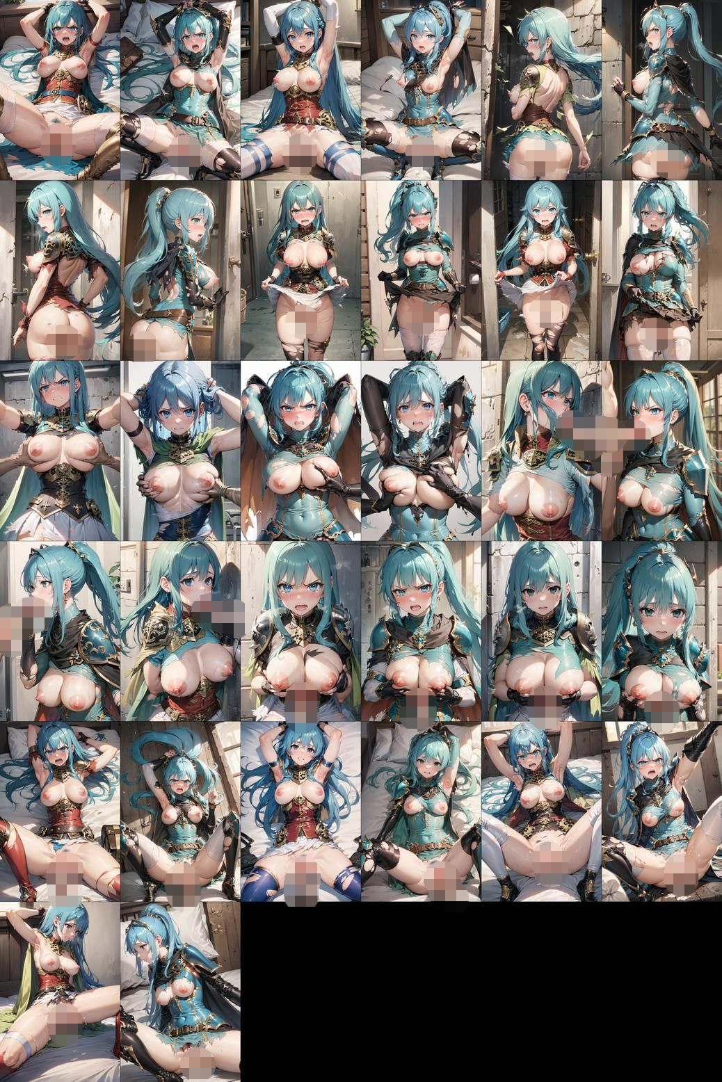 敗北・号泣 女騎士たち（ファイアーエムブレム 聖魔の光石） サンプル5ページ目