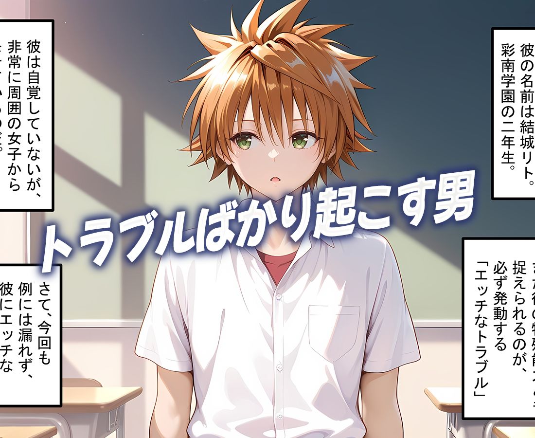 結城リトのハーレム化計画実現！  前編 サンプル1ページ目