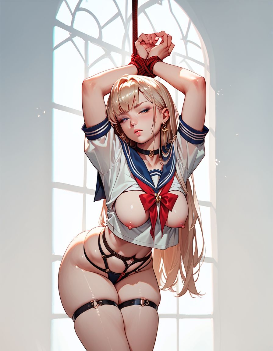 女子校生緊縛イラスト集2 サンプル4ページ目