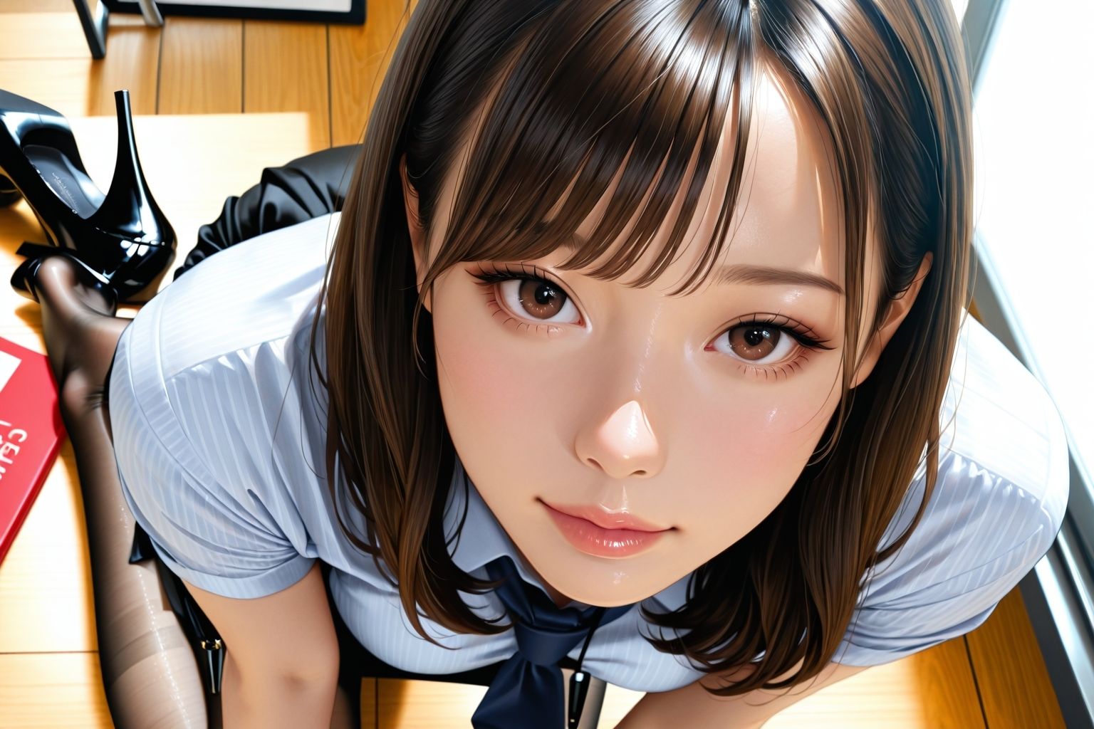 パンスト秘書の巨乳管理 サンプル4ページ目