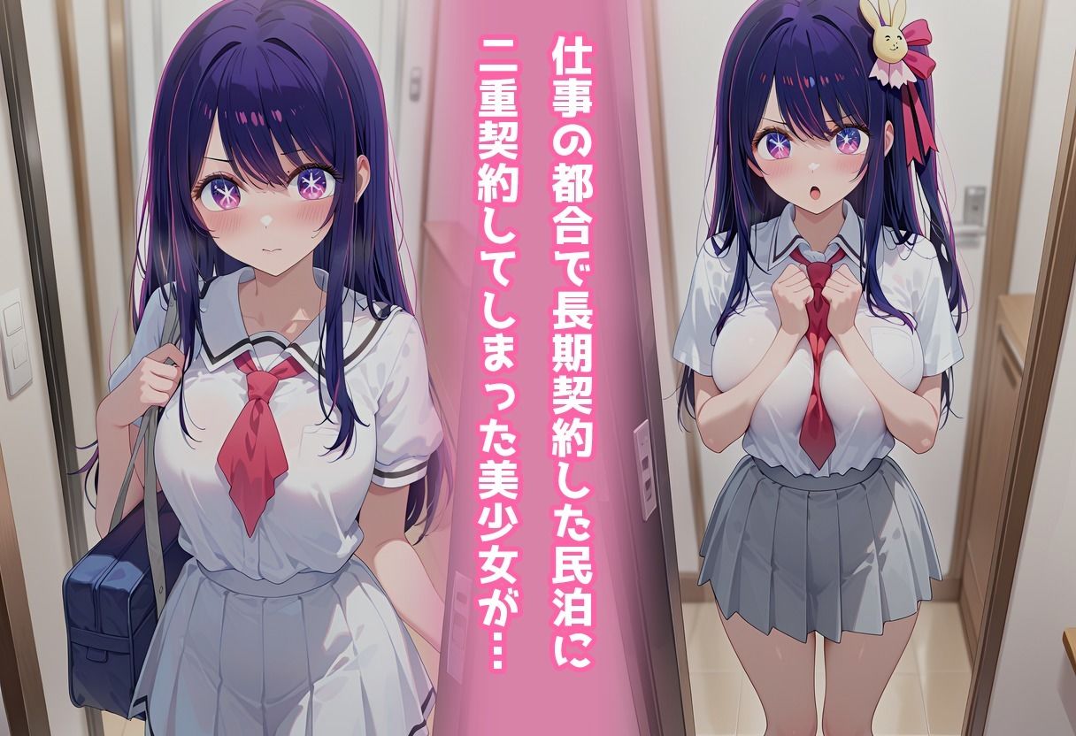 民泊トラブル！？…美少女と突然の強●ルームシェア性活〜星●アイ編〜 サンプル1ページ目
