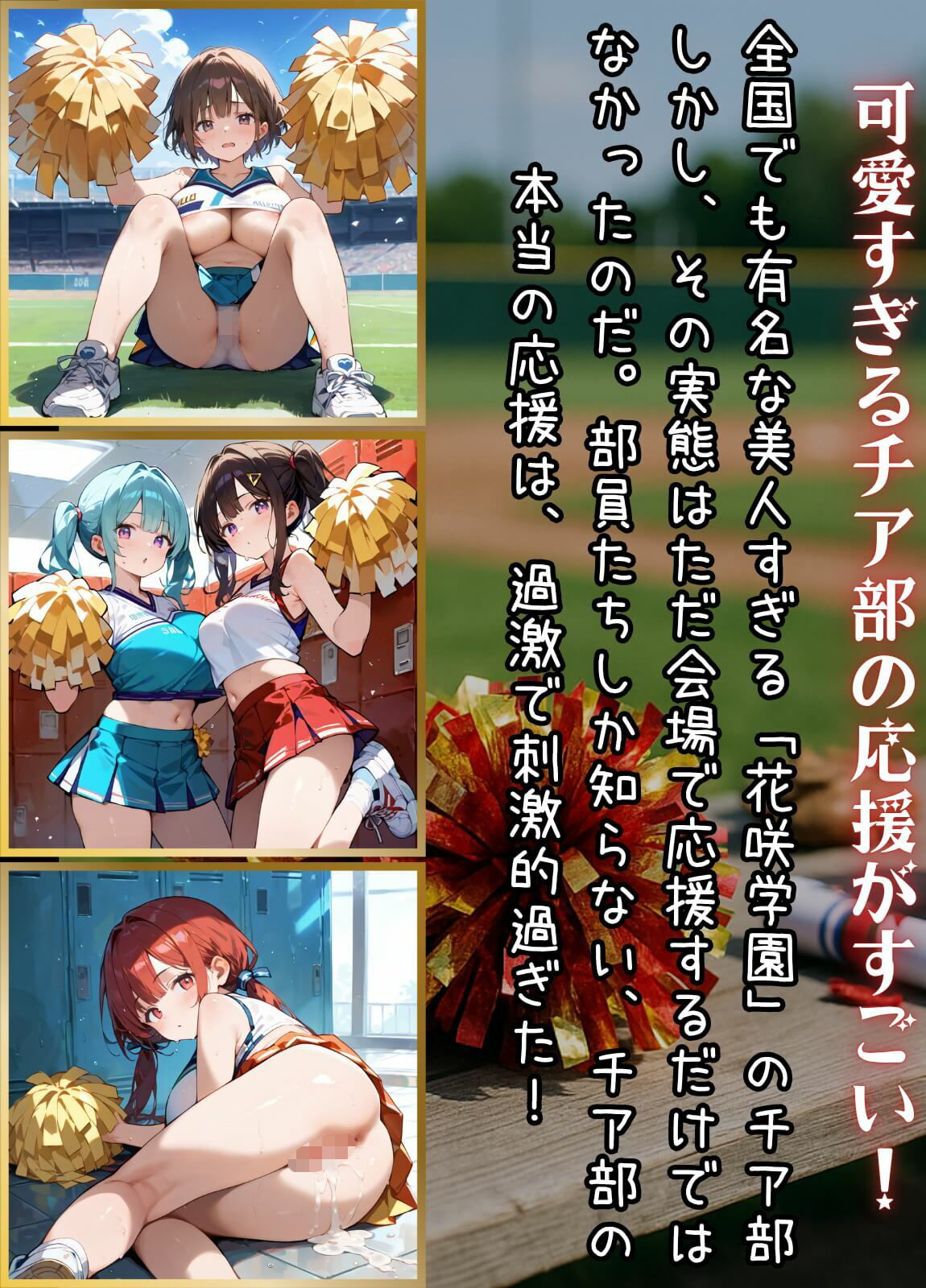 応援だけじゃ、物足りない！！エールは体で送ります！！！3【厳選CG210枚収録】 サンプル1ページ目