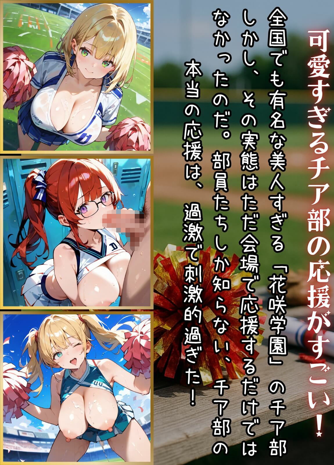 応援だけじゃ、物足りない！！エールは体で送ります！！！4【厳選CG210枚収録】 サンプル1ページ目