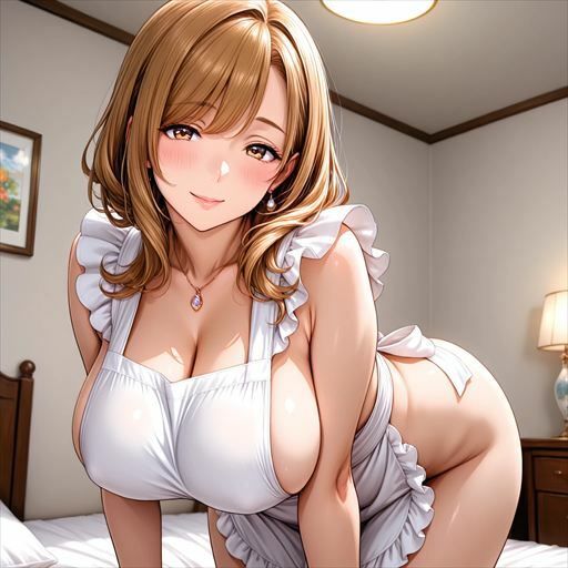巨乳×裸エプロン サンプル4ページ目