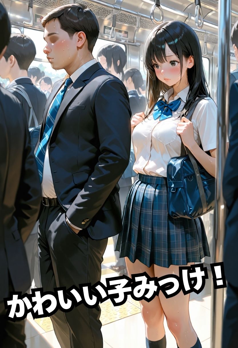 電車で雑魚マンコに絶頂管理！！ サンプル1ページ目