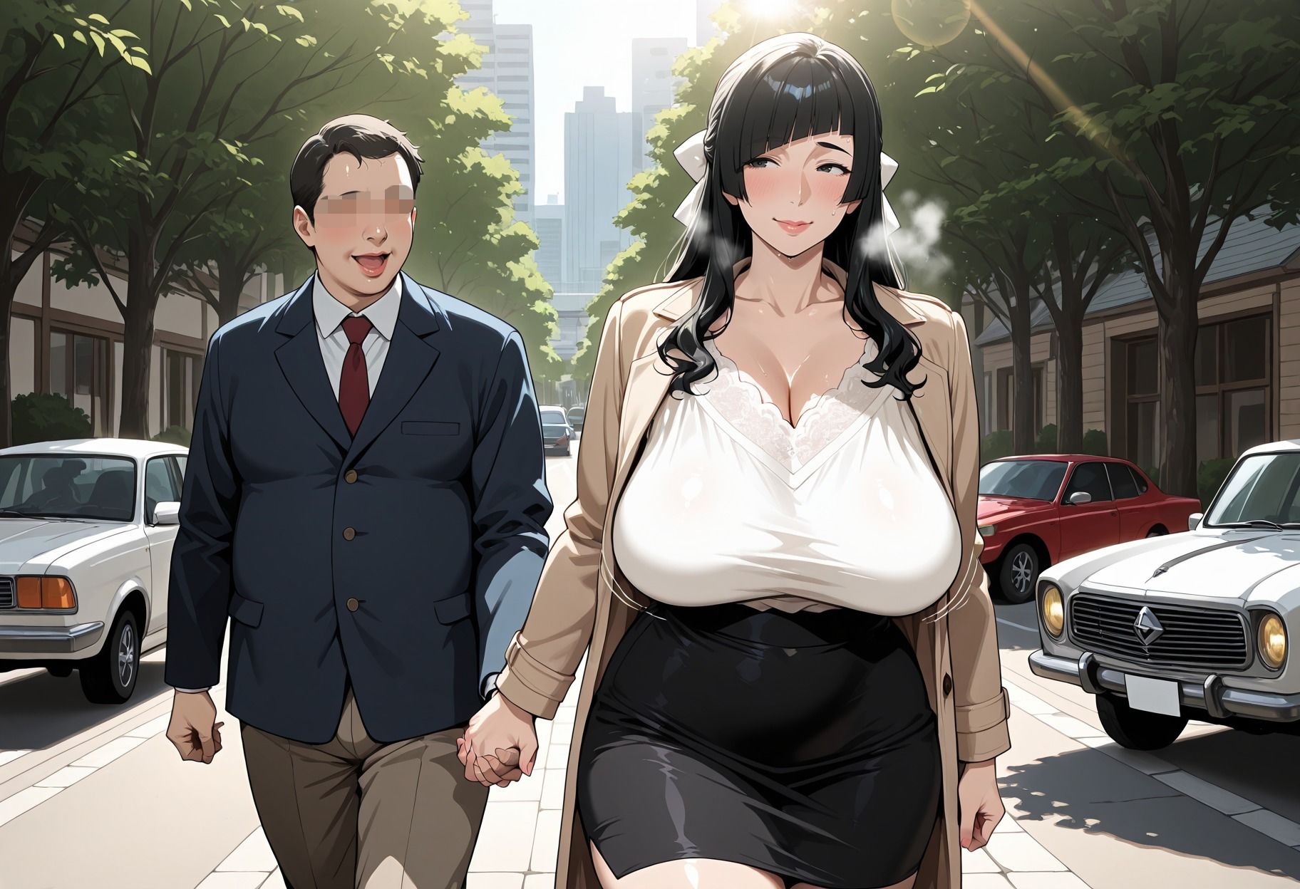 爆乳パパ活  港区人妻編 サンプル1ページ目