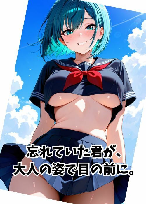 夢に見た青髪の幼馴染とSEXする話 サンプル1ページ目