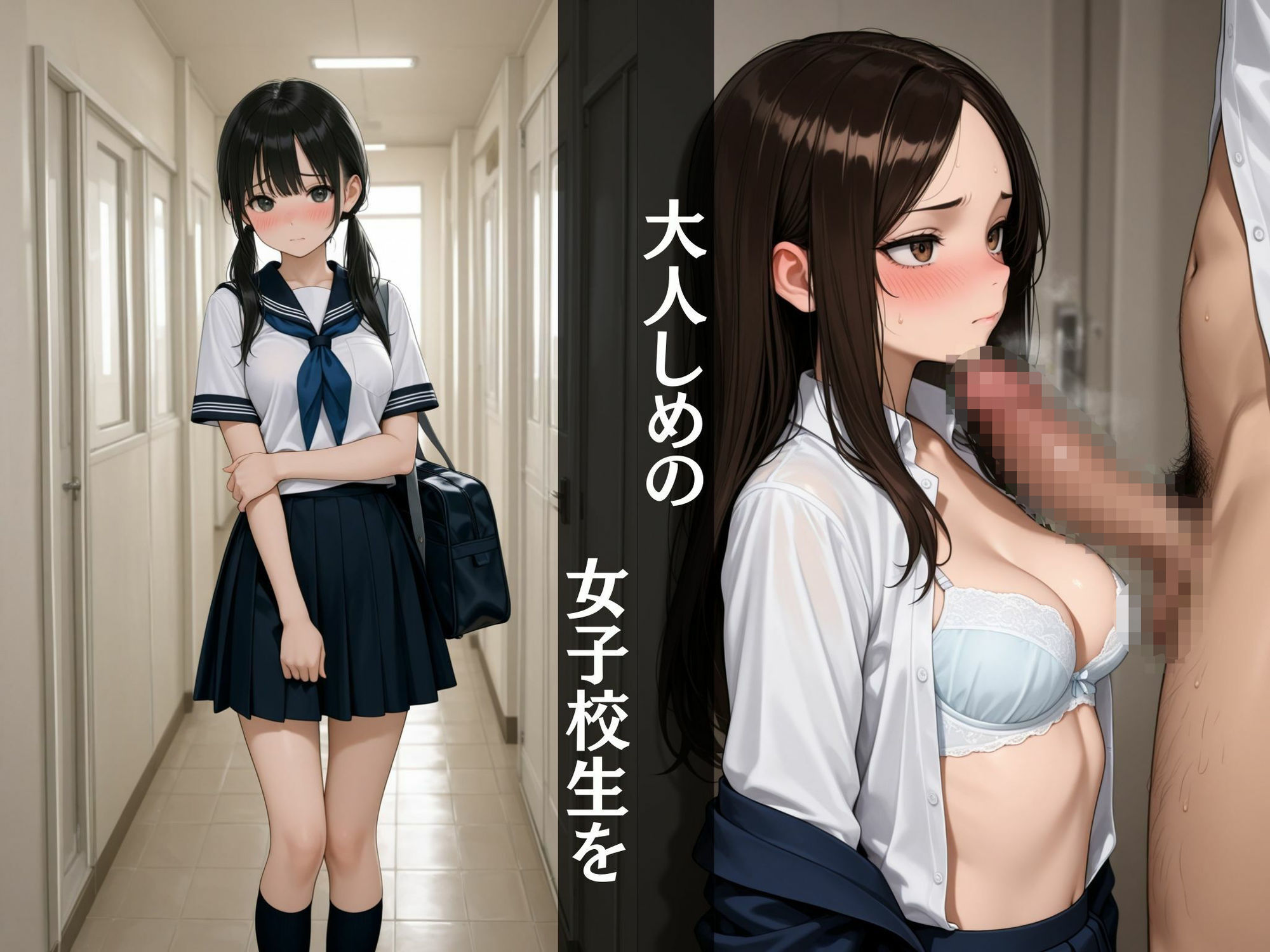 【女子校生】  育ったおっぱいを堪能する〜大人しいあの子と教室ハメ！〜 サンプル1ページ目
