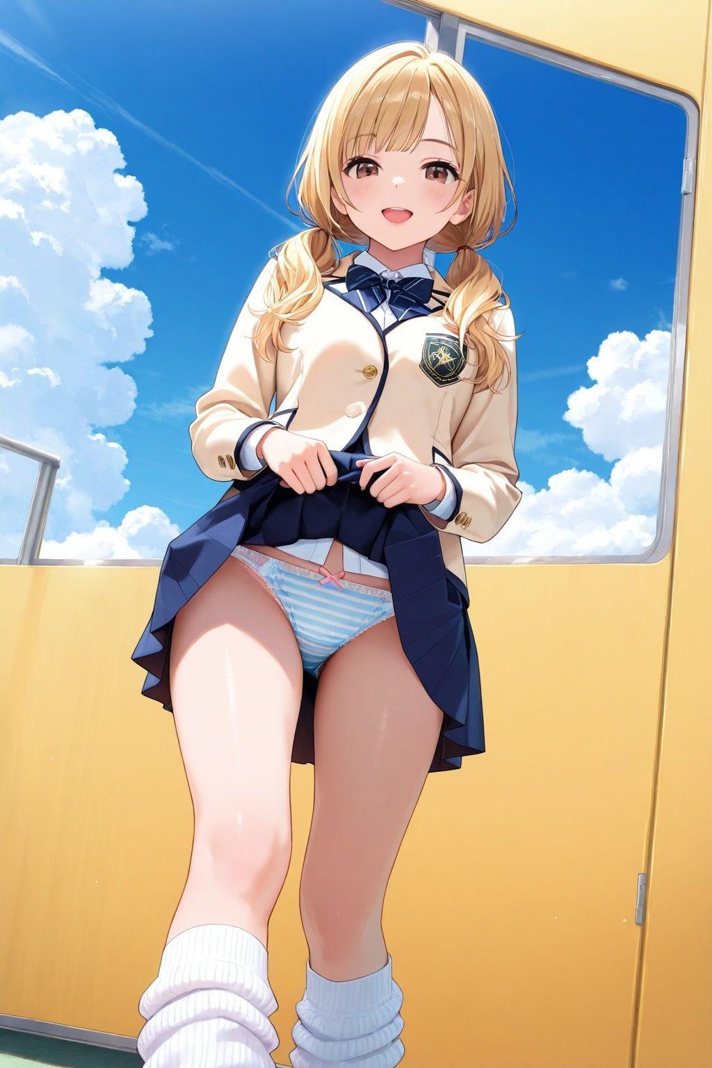 ルーズソックスJKのたくし上げパンチラ サンプル5ページ目