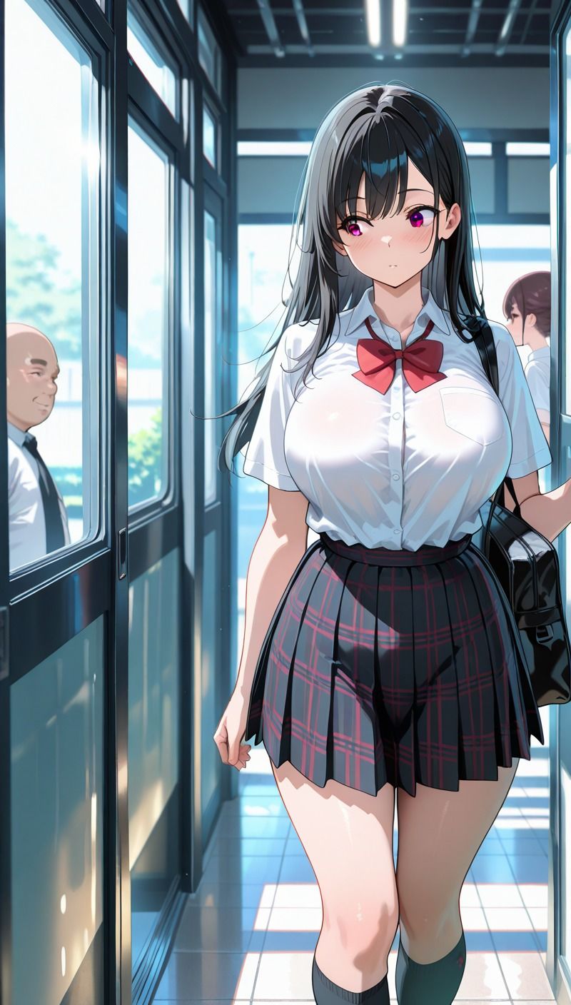 民泊でおじと3P爆乳合宿 サンプル1ページ目
