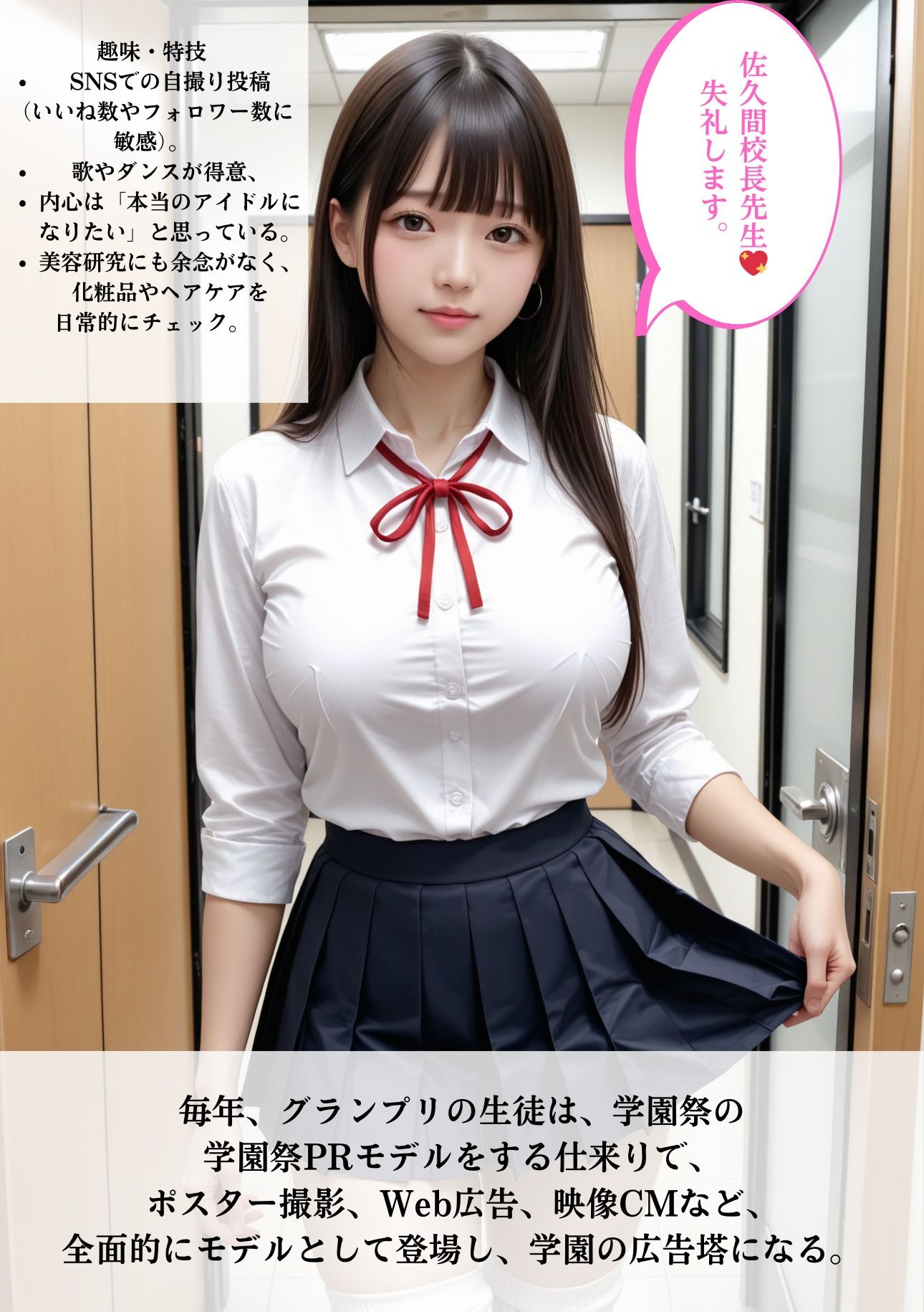催淫洗脳            学校パンフモデル    広報活動 サンプル5ページ目