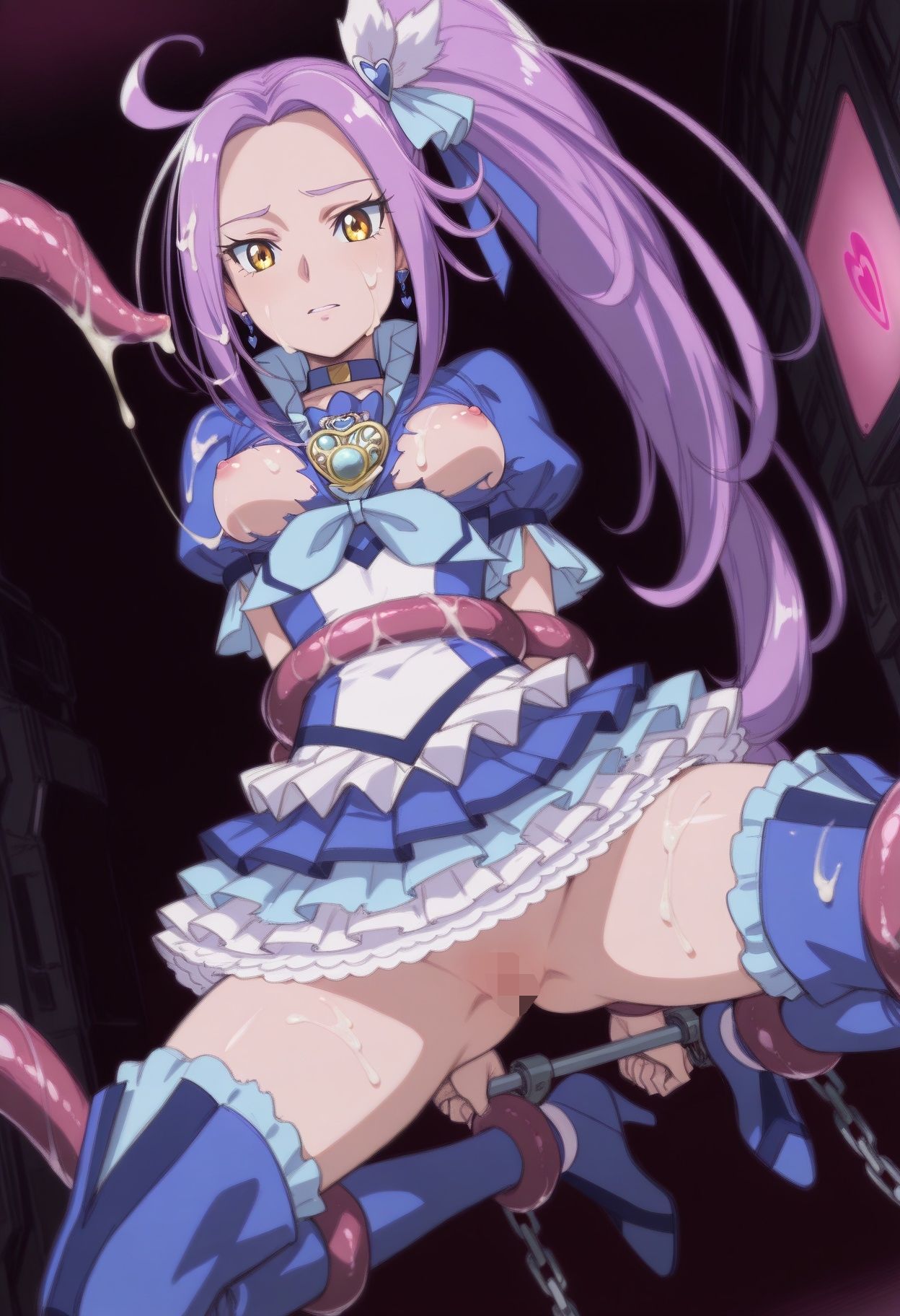 甘々魔法少女触手陥落 サンプル3ページ目