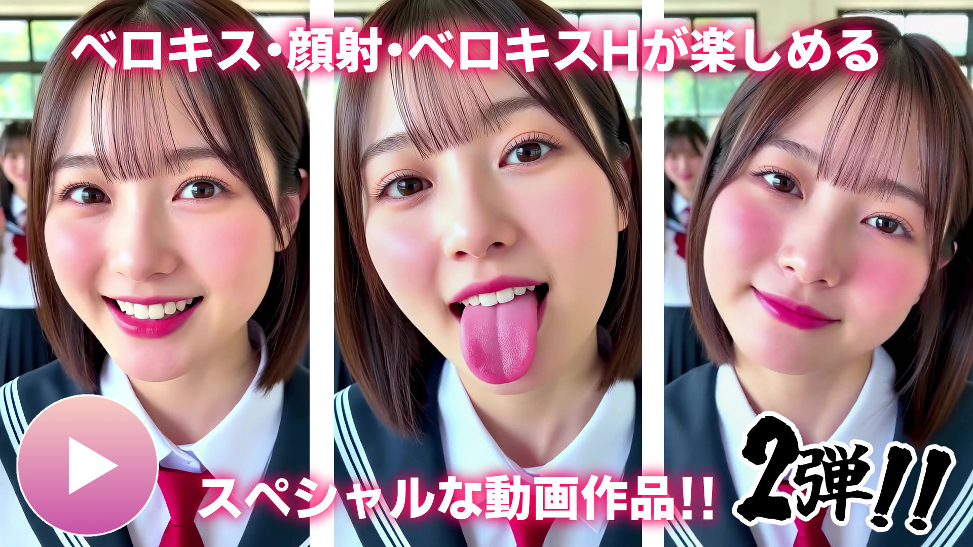 【動画】至福のベロキス2 中出しエッチ＆顔射＆添い寝手コキ！〜女子校生〜 サンプル1ページ目