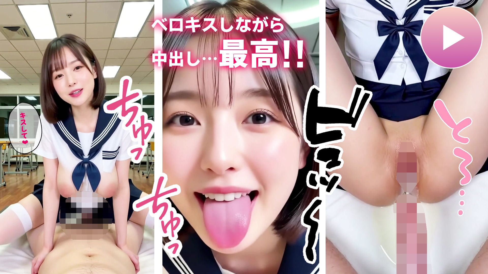 【動画】至福のベロキス2 中出しエッチ＆顔射＆添い寝手コキ！〜女子校生〜 サンプル4ページ目