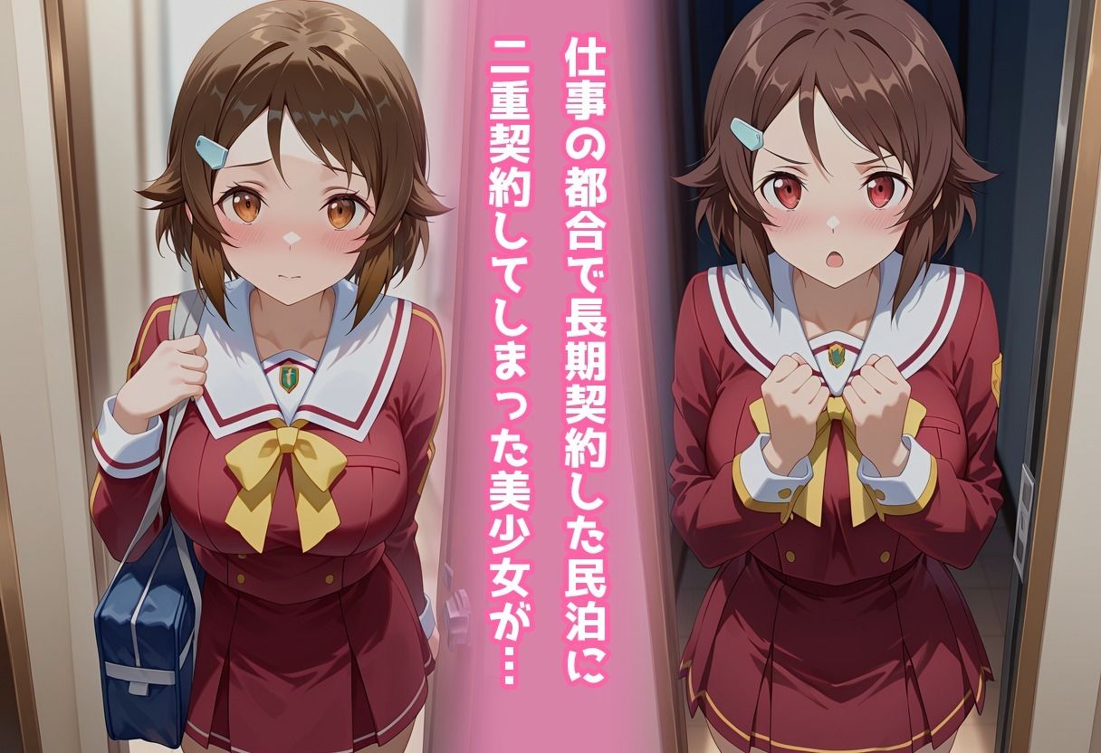 民泊トラブル！？…美少女と突然の強●ルームシェア性活 〜リズベット（篠●里香）編〜 サンプル1ページ目