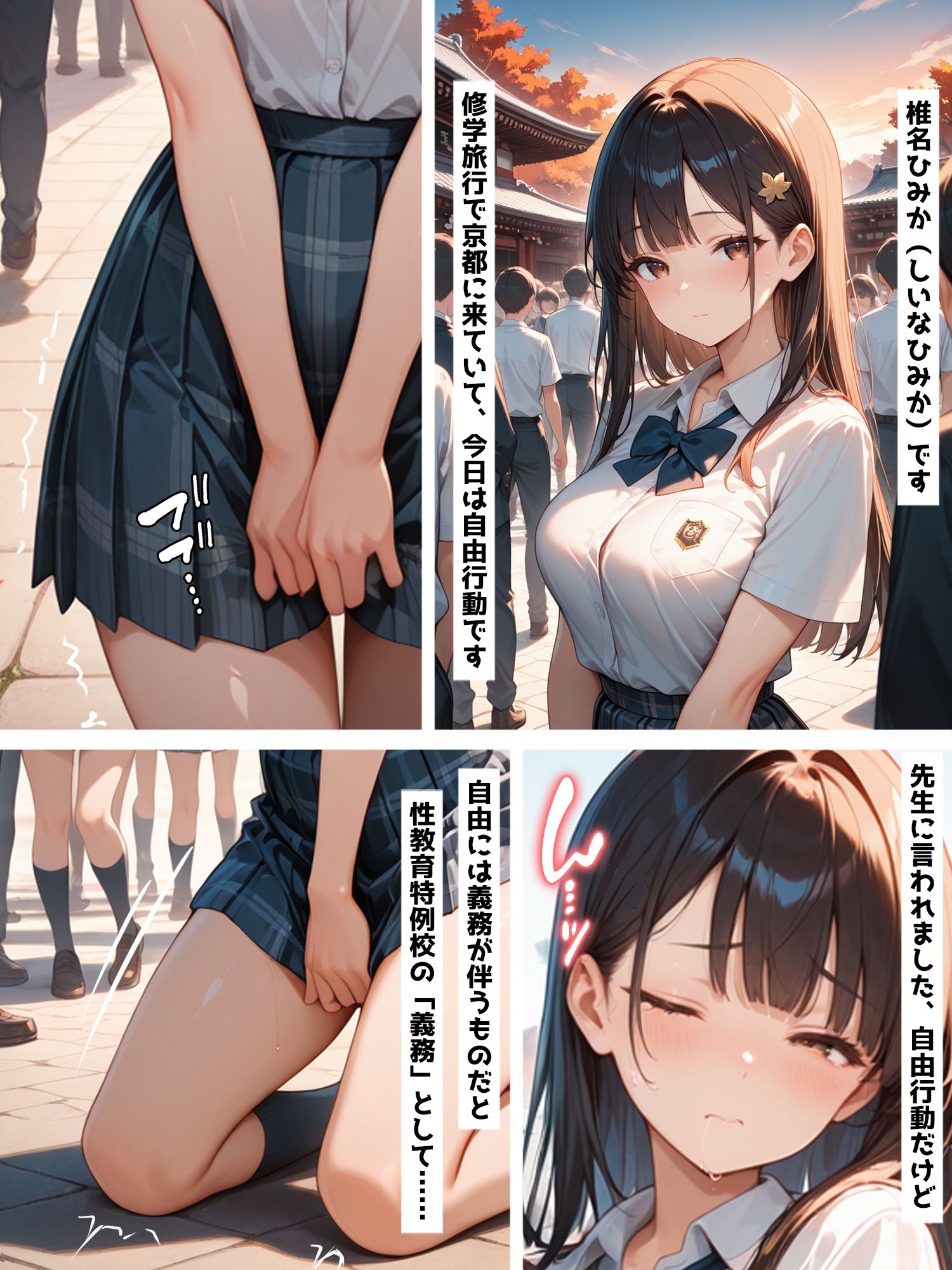 性教育学園X やりまくり！修学旅行編 vol.44【セリフ入有】 サンプル1ページ目