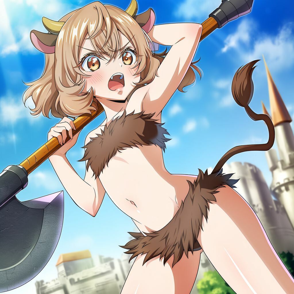 頭を撫でるとどんどん成長するミノタウロスに懐かれる_出会い編 サンプル1ページ目