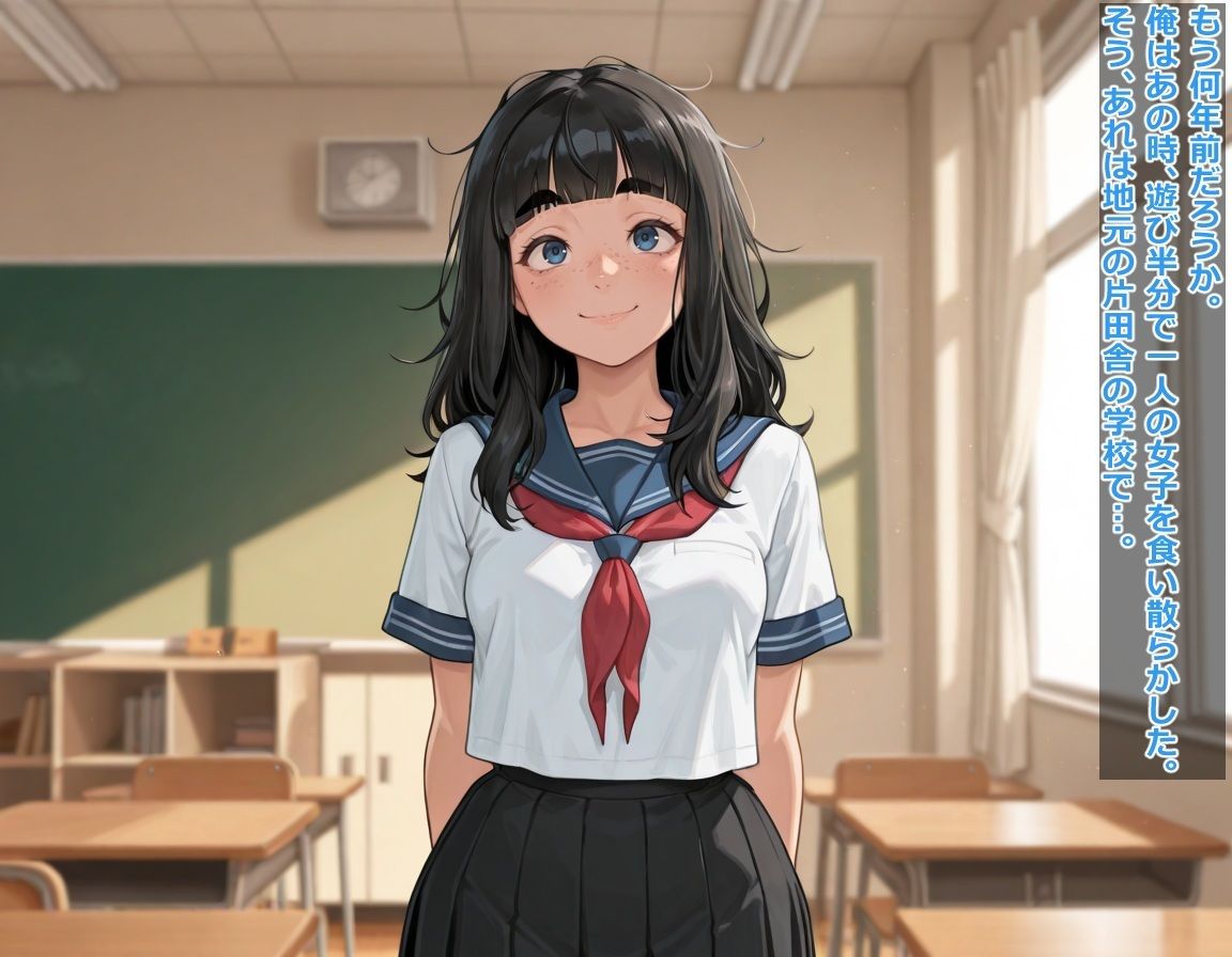 クラスの地味子を弄んだら人生終了ビッチになった（笑  中絶しまくりゲキ臭グロマ●コ サンプル1ページ目