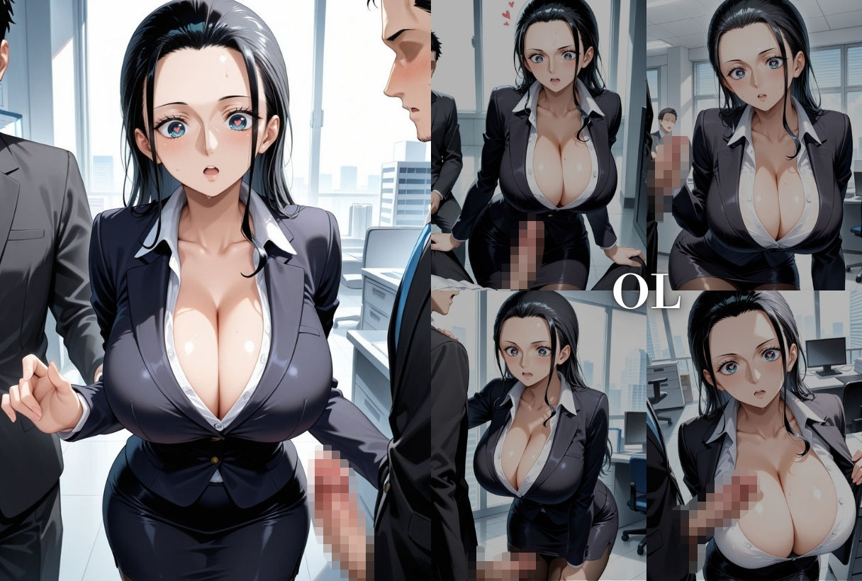 職業体験させてたらムラムラいちゃいました-O●E PIECE ナ●＆ロ●ン- サンプル3ページ目