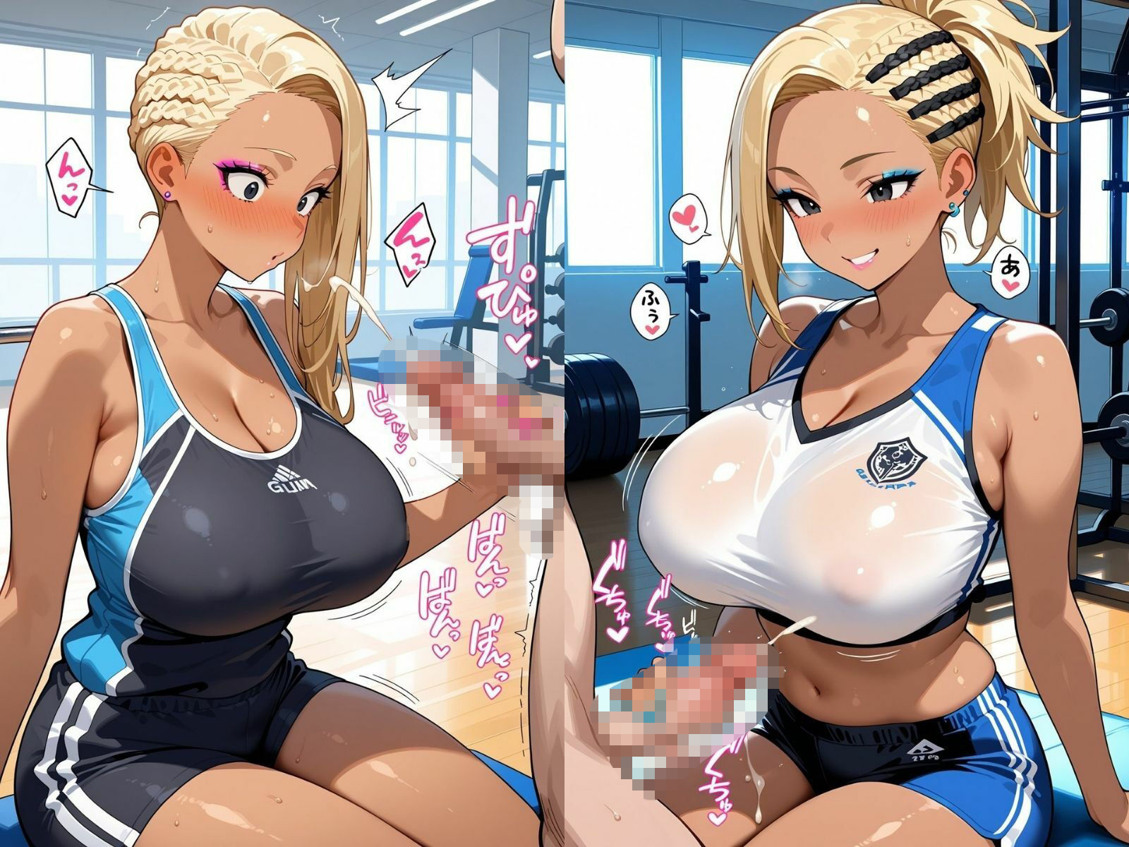 ギャルシコ学園 搾精部〜トレーニングジム編〜 サンプル3ページ目