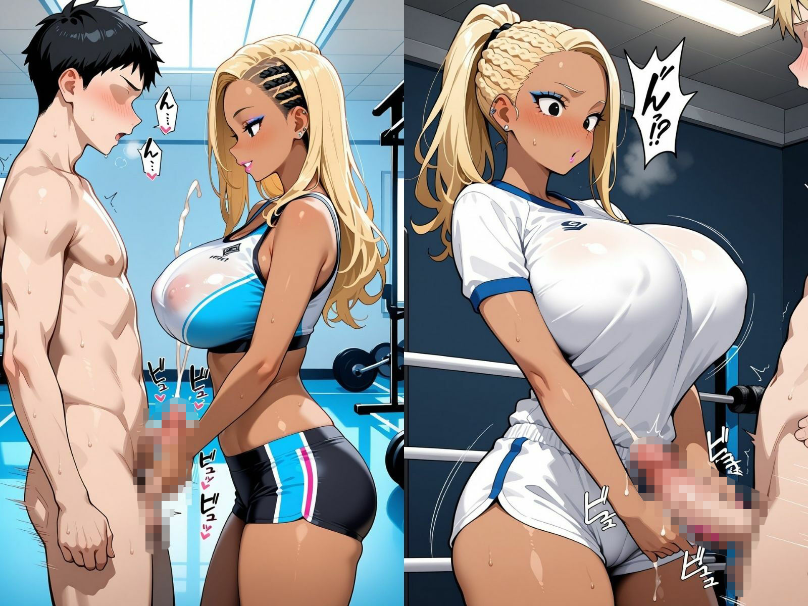 ギャルシコ学園 搾精部〜トレーニングジム編〜 サンプル9ページ目