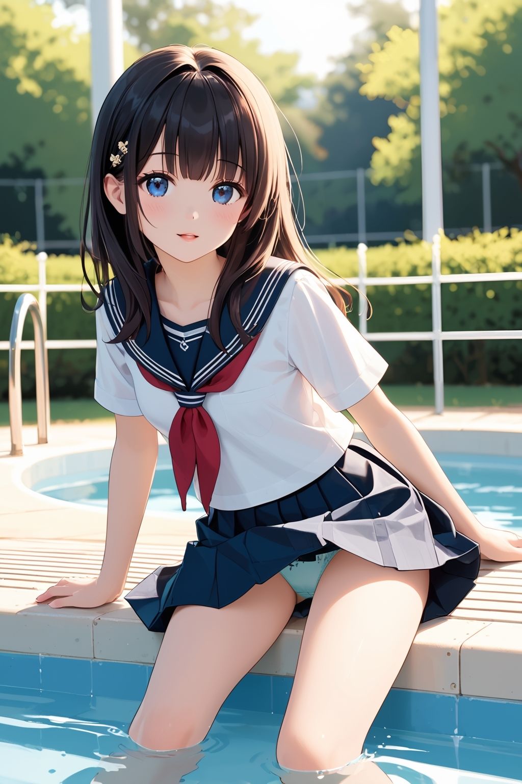 【ラッキーパンチラ】パンツが見えていることに気づいていない女の子たち サンプル1ページ目