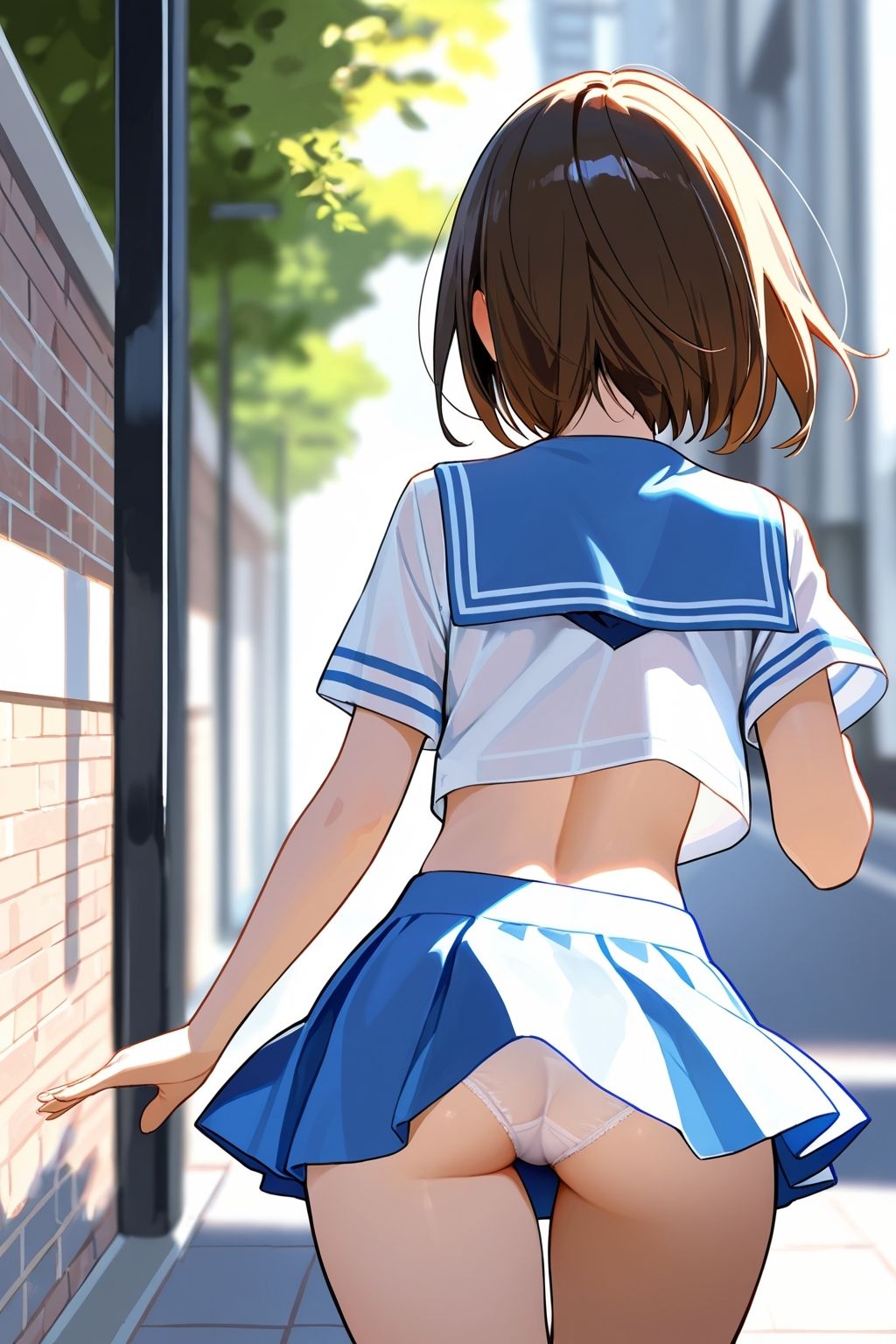 【ラッキーパンチラ】パンツが見えていることに気づいていない女の子たち サンプル3ページ目
