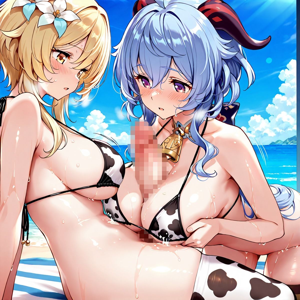 ほ〇る×甘〇 ふたなり百合CG集2 サンプル3ページ目