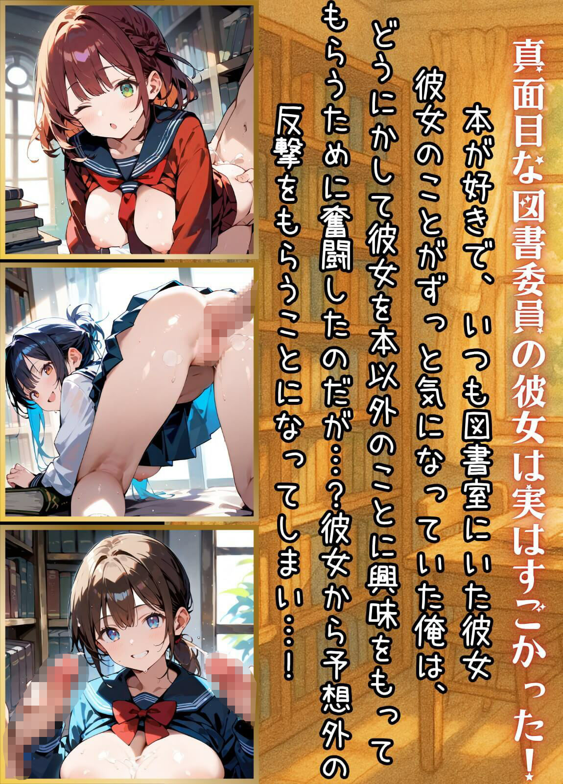 図書委員の君が俺とのHに目覚めるまで〜真面目女子がすごかった！〜4【厳選CG270枚】 サンプル1ページ目