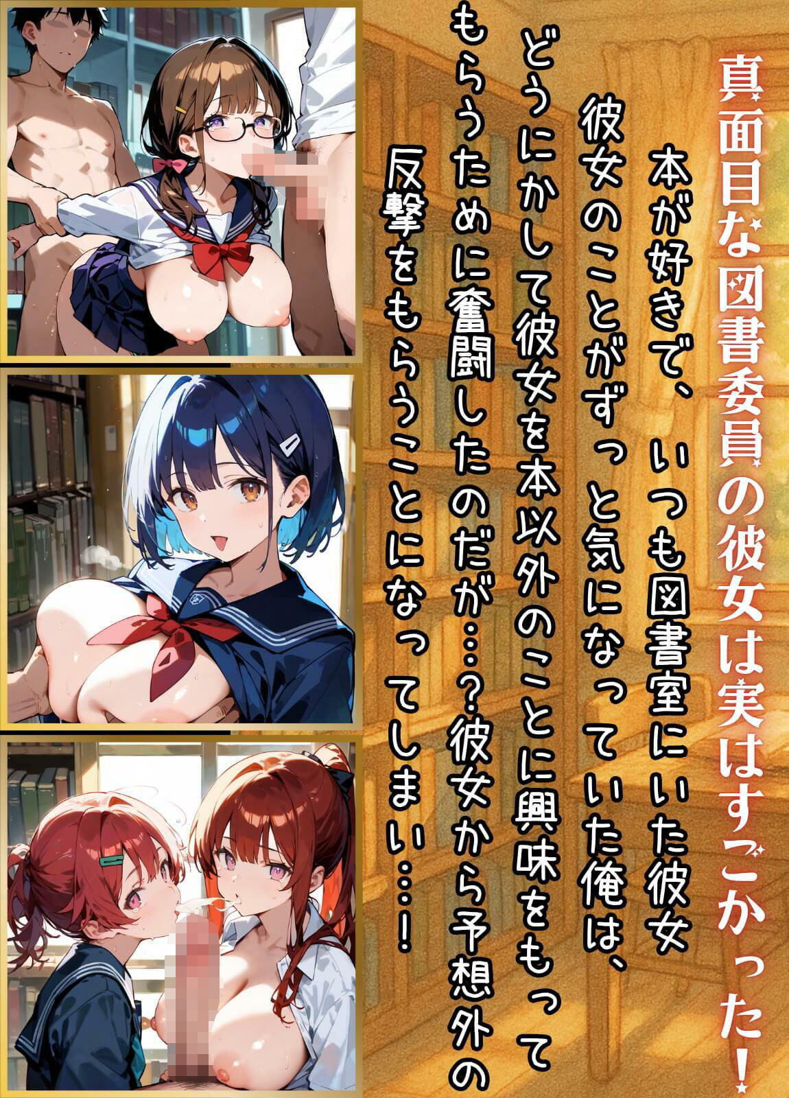 図書委員の君が俺とのHに目覚めるまで〜真面目女子がすごかった！〜5【厳選CG270枚】 サンプル1ページ目
