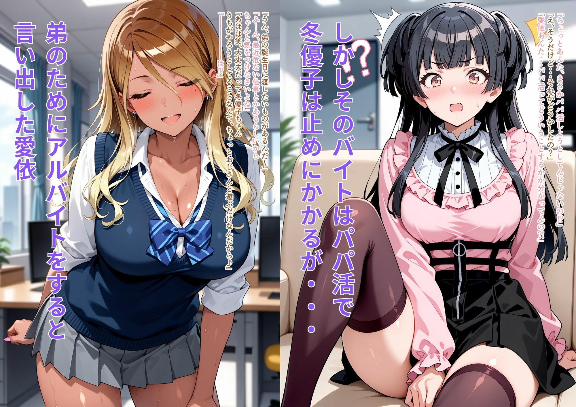 クールなギャルの本性  スキピとパパ活しちゃうガチビッチギャル サンプル1ページ目