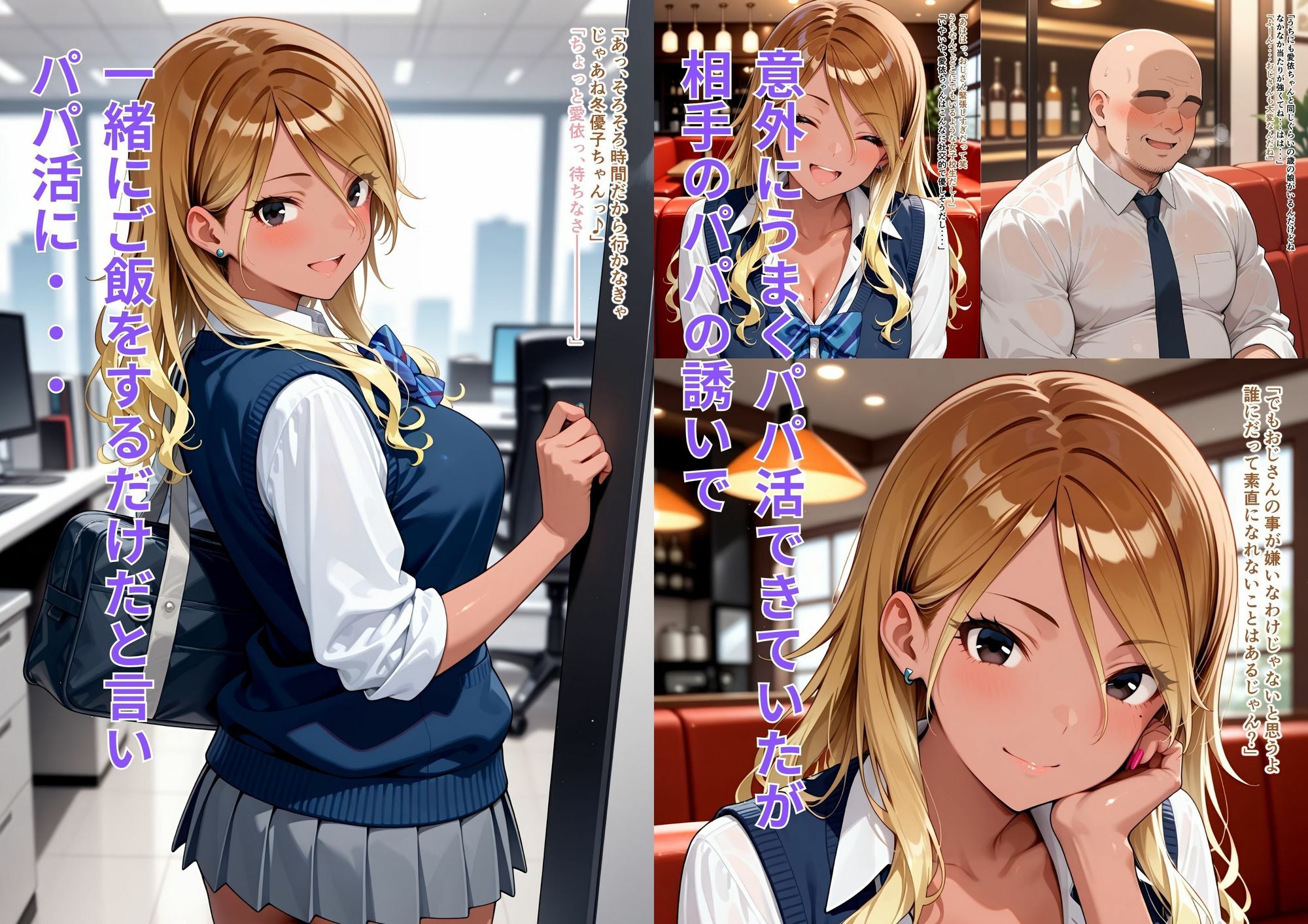 クールなギャルの本性  スキピとパパ活しちゃうガチビッチギャル サンプル2ページ目