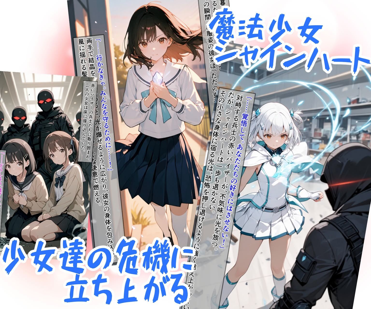 魔法少女シャインハート 完全敗北 -悪ノ組織ニ拉致サレル少女達- サンプル1ページ目