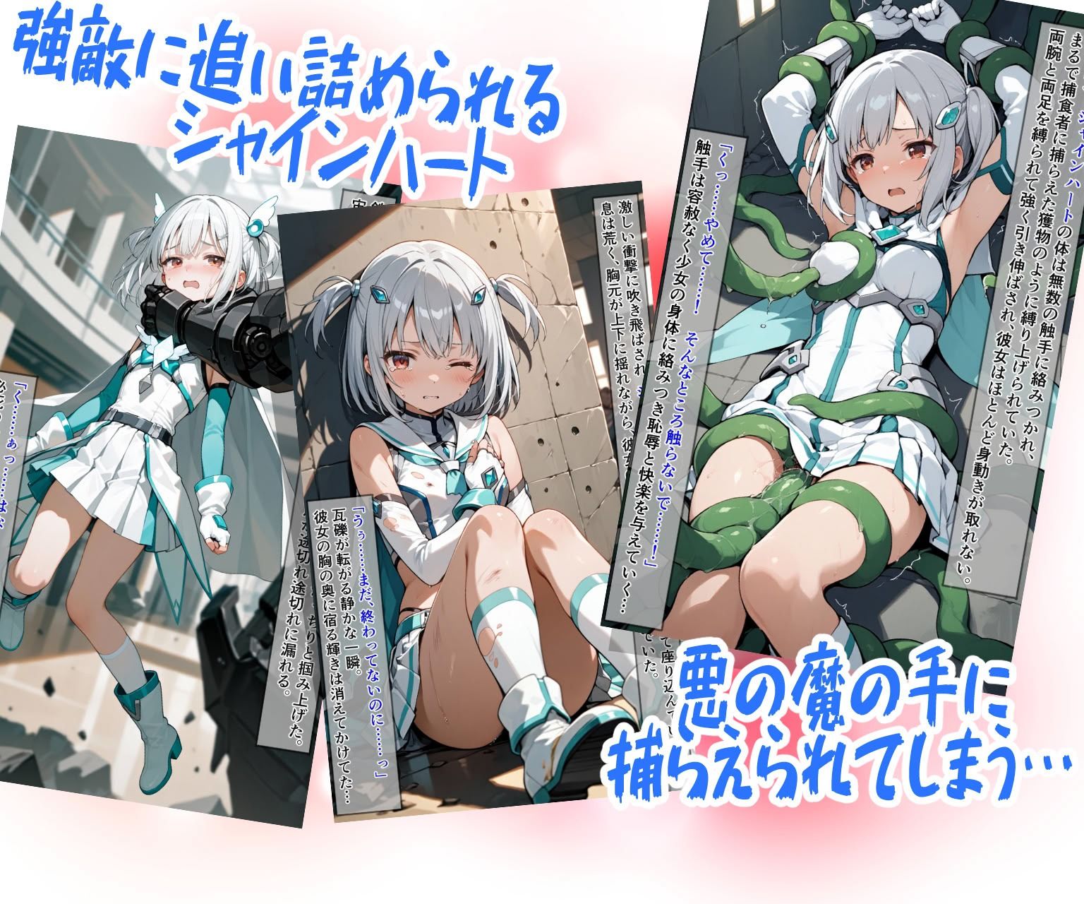魔法少女シャインハート 完全敗北 -悪ノ組織ニ拉致サレル少女達- サンプル2ページ目