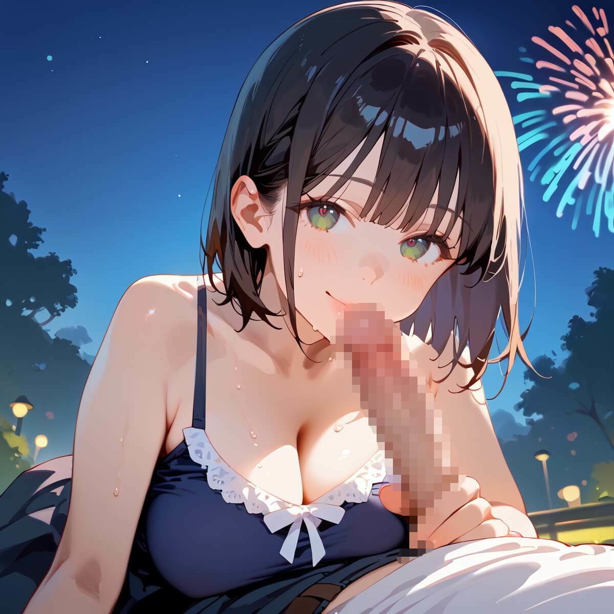 夏祭りの夜の彼女の大誘惑！・200枚 サンプル3ページ目