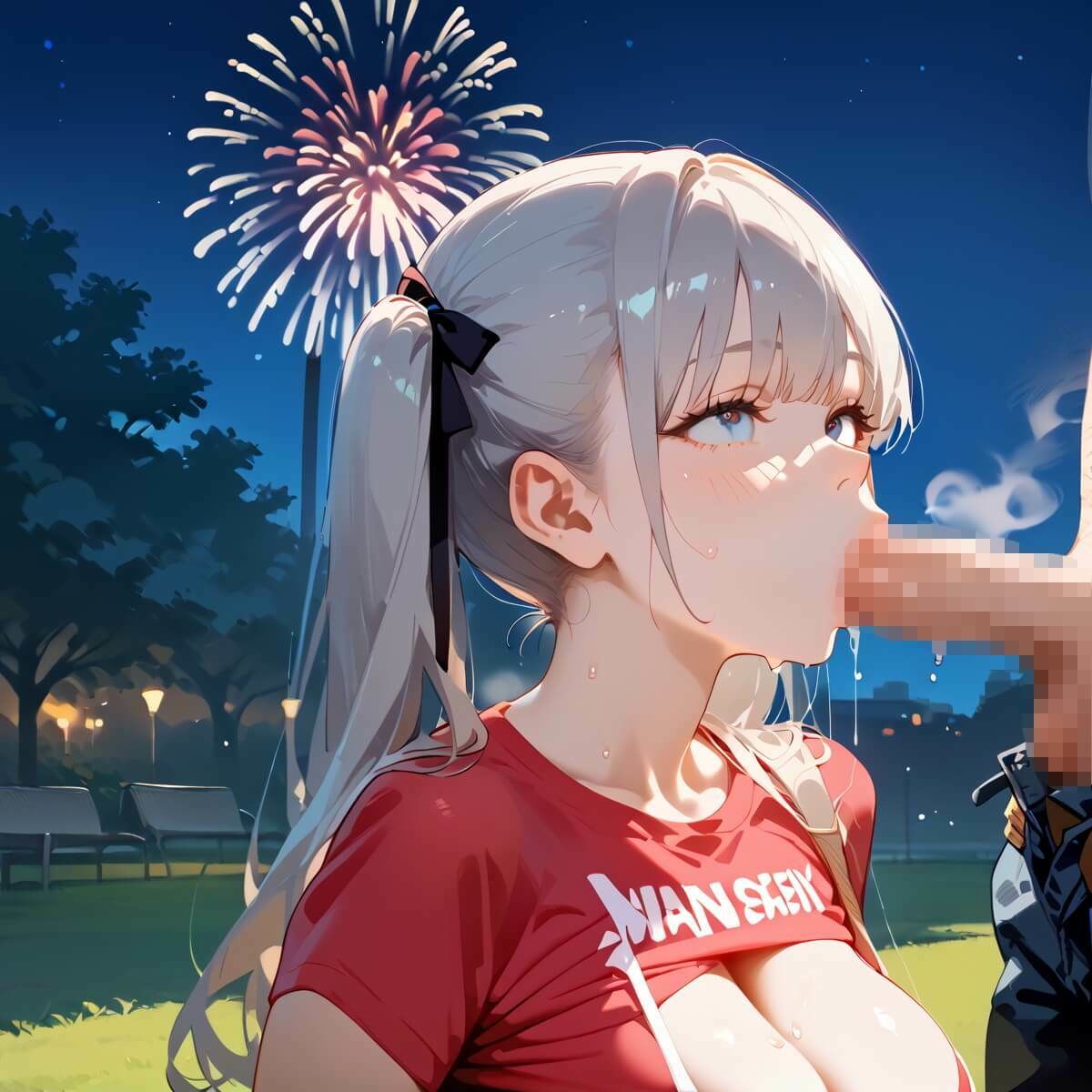 夏祭りの夜の彼女の大誘惑！2・200枚 サンプル9ページ目
