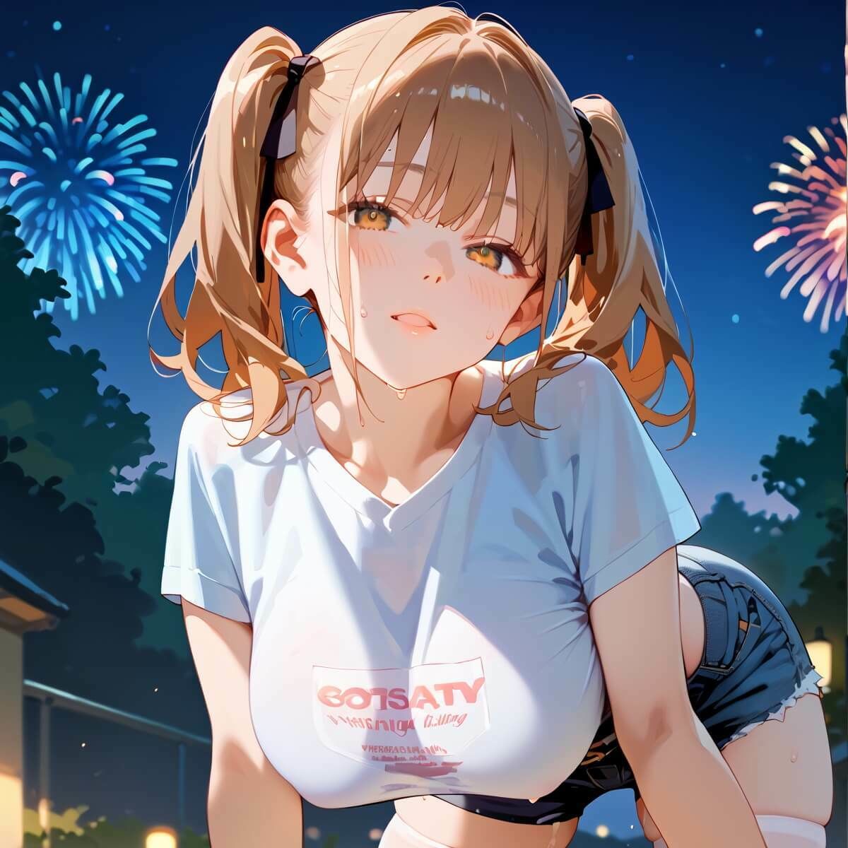 夏祭りの夜の彼女の大誘惑！2・200枚 サンプル10ページ目