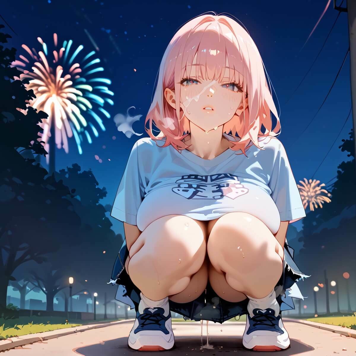 夏祭りの夜の彼女の大誘惑！3・200枚 サンプル9ページ目