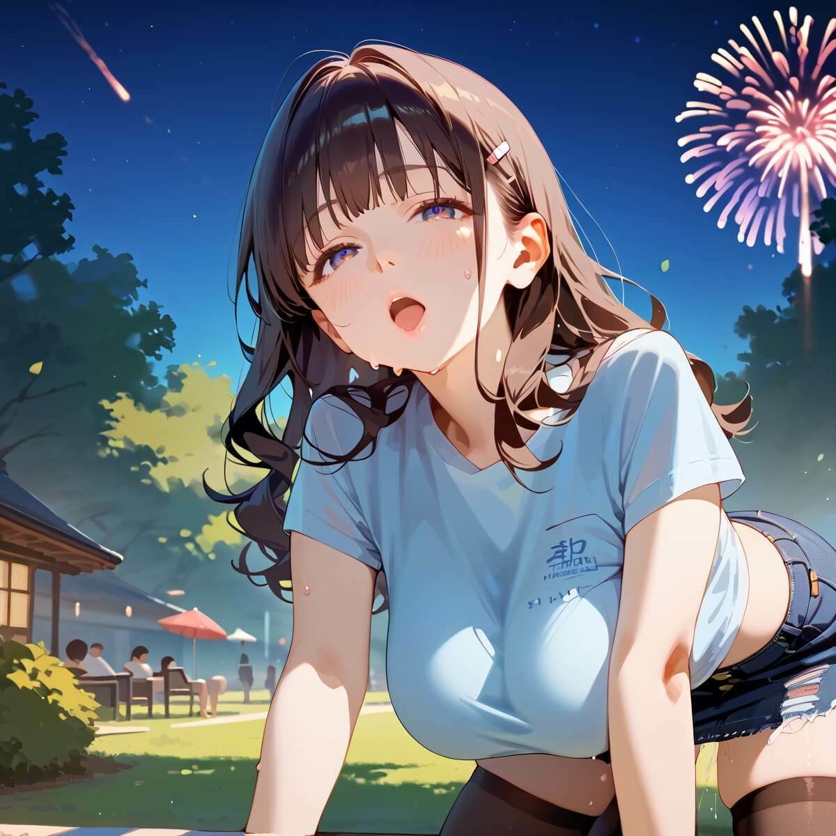 夏祭りの夜の彼女の大誘惑！8・200枚 サンプル1ページ目