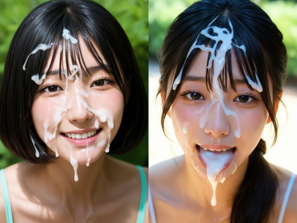 精子ぶちまけ顔射グラビアモデル サンプル4ページ目
