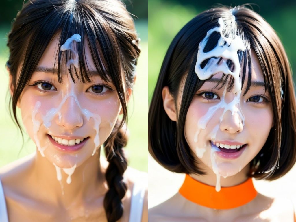 精子ぶちまけ顔射グラビアモデル サンプル6ページ目