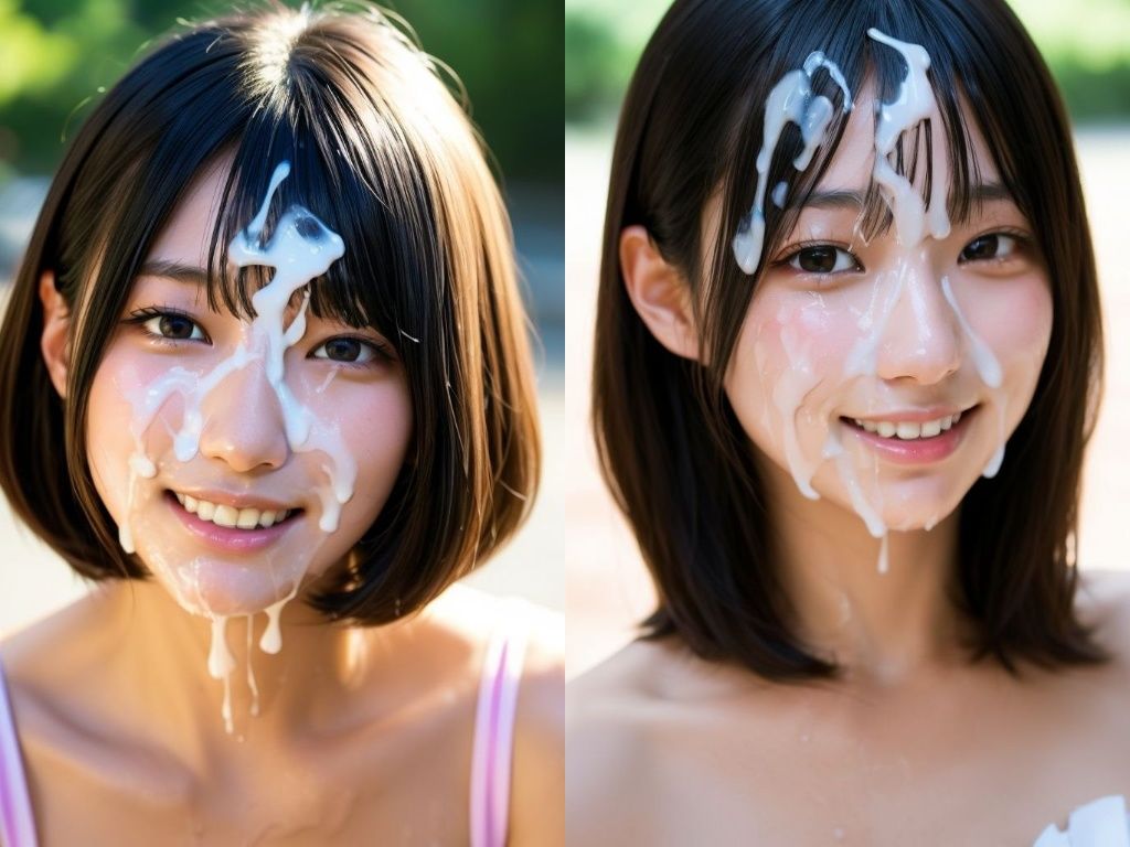 精子ぶちまけ顔射グラビアモデル サンプル7ページ目
